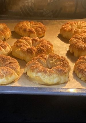 Almás leveles tésztàs gyürü💍 recept fotója