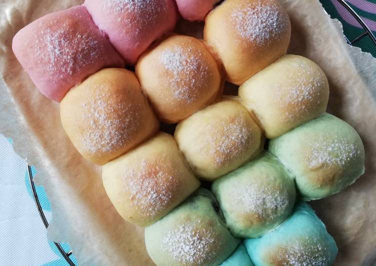 48. Rainbow Japanese Milk Bread