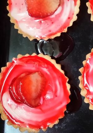 صورة لوصفة لي تارتولات بالفريز 🍓🍓🍓🍓🤤