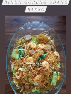 Foto resep Bihun goreng udang bakso