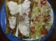 Una foto de zucchini relleno