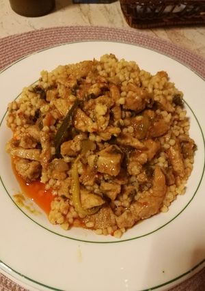 Tarhonyás hentes tokány recept fotója