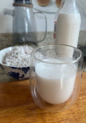 A picture of Fresh Coconut Milk 🥥.