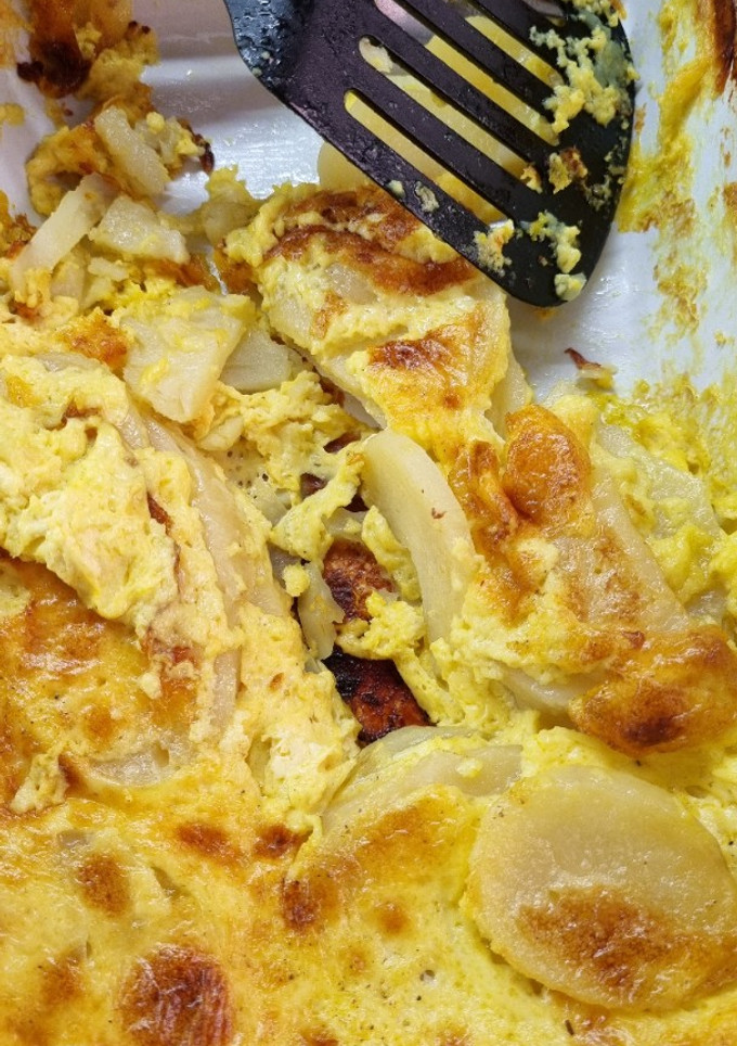 Una foto de Papas a la crema