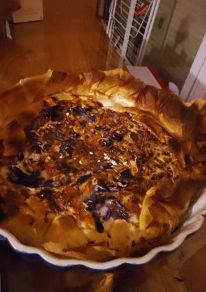 Une photo de Tarte au chou rouge