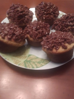 Una foto de Cupcakes de plátano (cambur) receta improvisada