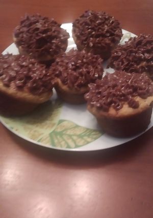 Una foto de Cupcakes de plátano (cambur) receta improvisada