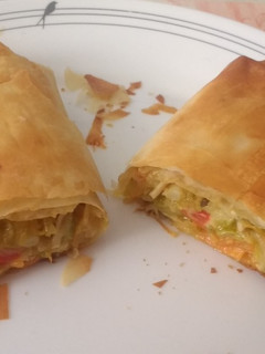 Una foto de Rollitos de primavera de verdura