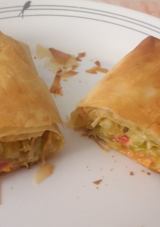 Una foto de Rollitos de primavera de verdura