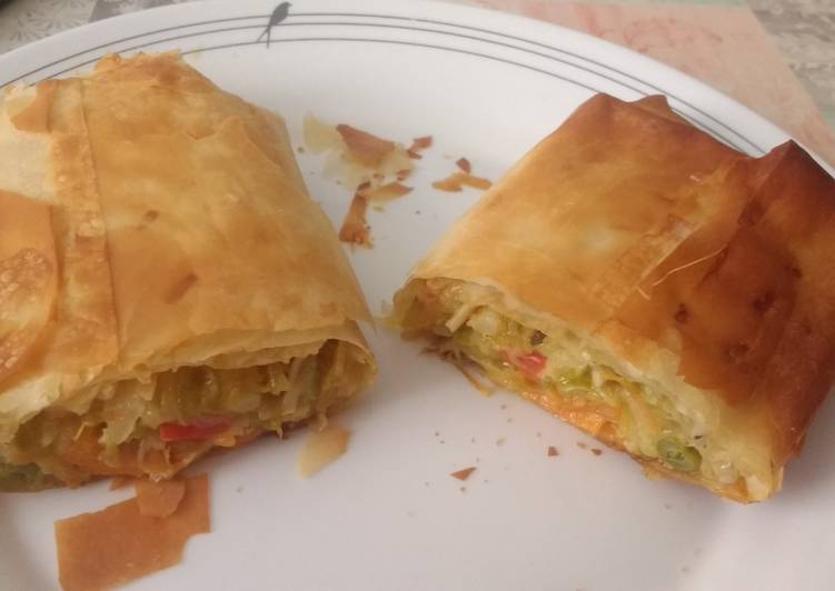 Rollitos de primavera de verdura