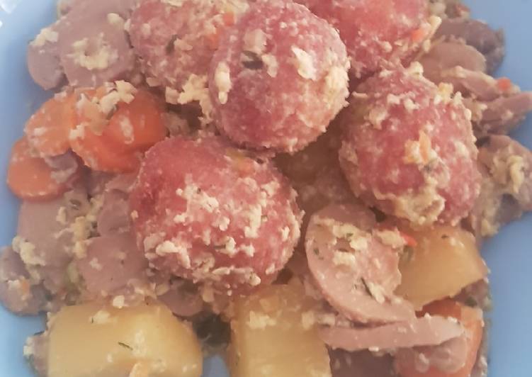 Albóndigas con verduras