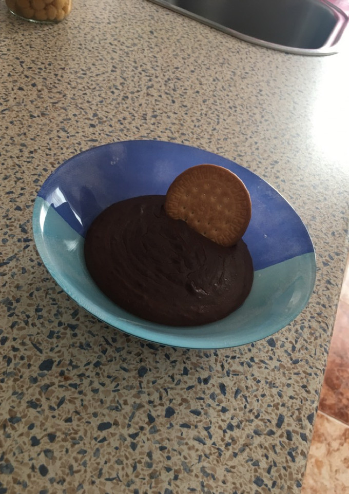 Una foto de Natillas de chocolate