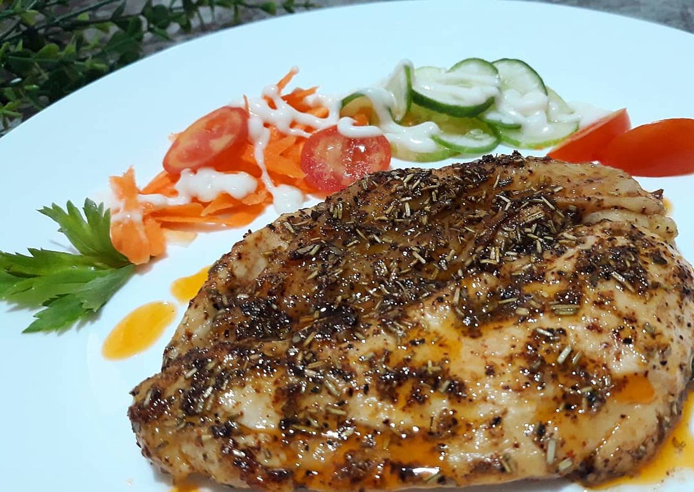 AYAM PANGGANG ROSEMARY 👍 Tanpa Oven