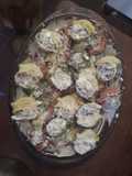 Pasta italiana de colores caracoles rellenos #hoypasta