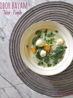 Foto resep Bobor Bayam Telur Puyuh