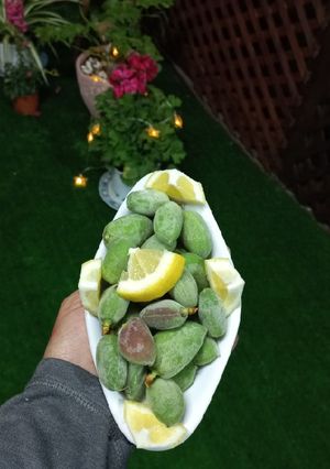 صورة لوصفة لوز اخضر مع ليمون 🥰