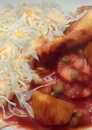 Una foto de Estofado de pollo el favorito de mi papá... sabor peruano