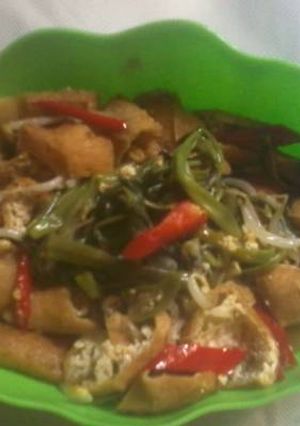 Foto resep Tumis tahu kangkung cabe merah