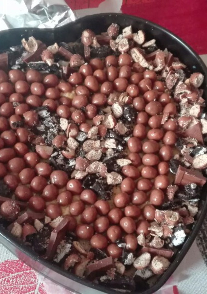 Una foto de Tarta de flan y turrón