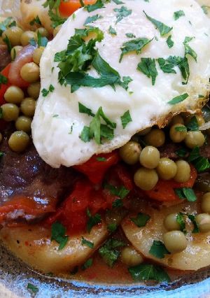 Una foto de Bifes a la criolla