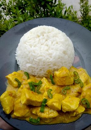 Una foto de Pollo al curry. ❤️