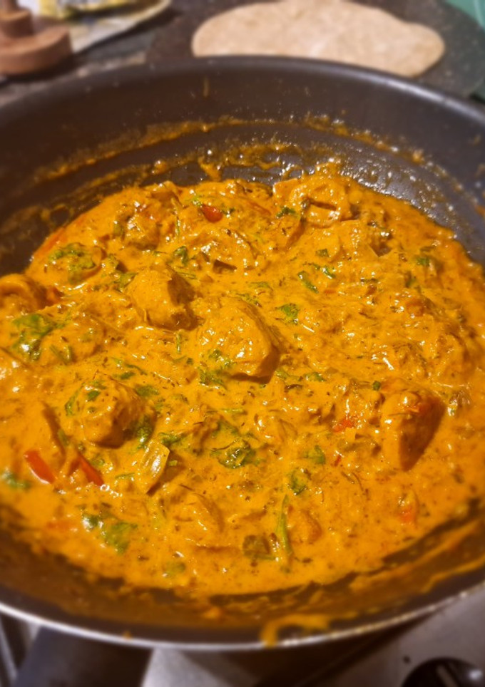 Indiai, tejszínes soya egytálétel (Malai Soya Chaap) recept fotója