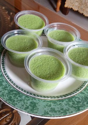 Foto resep Pudding lumut pandan