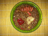 Lentejas con verduras y chorizo