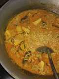 Lodeh Tahu Tempe Ikan Asap campur Mie