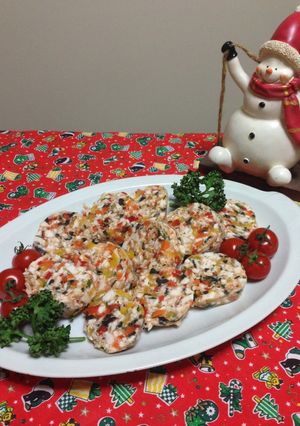 Una foto de Relleno de Pollo con Vegetales!!