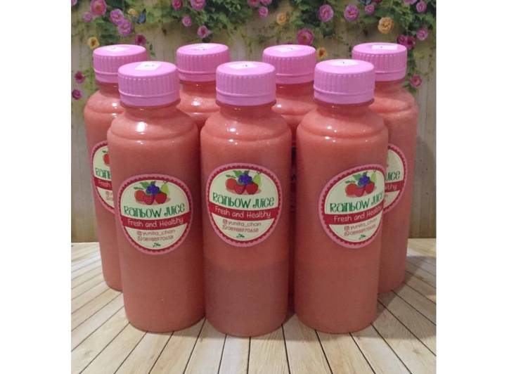 Langkah Mudah untuk Membuat Diet Juice Watermelon Longan Pear Lemon VCO (Virgin Coconut Oil) yang Menggugah Selera