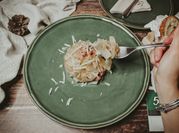 Una foto di formaggio caciocavallo