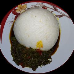A picture of Eforiro(Spinach soup).