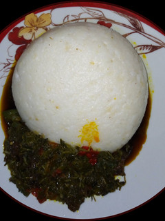 A picture of Eforiro(Spinach soup).