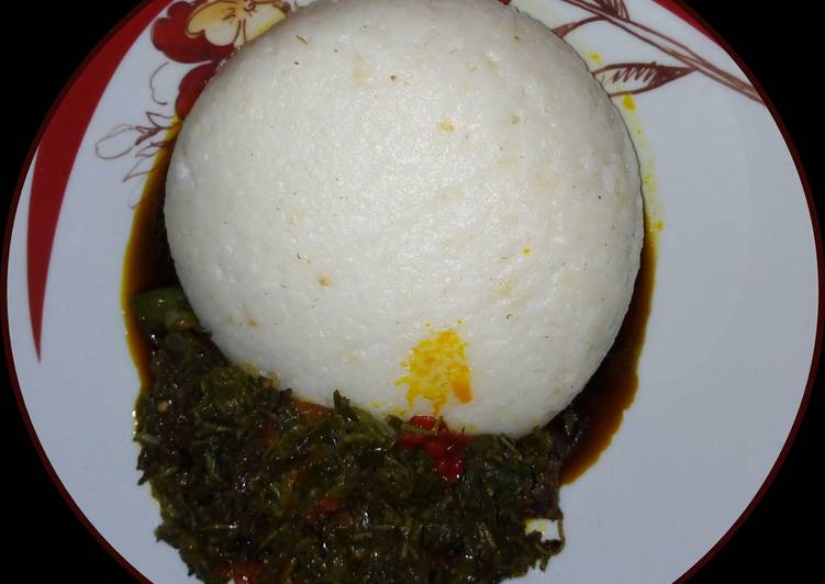 My Daughter love Eforiro(Spinach soup)