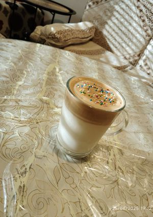 Une photo de Dalgona coffee