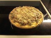 A picture of minced beef and onion pie