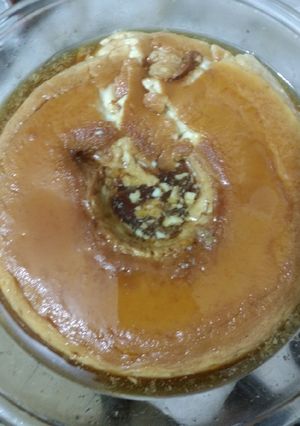 Una foto de Flan de leche condensada