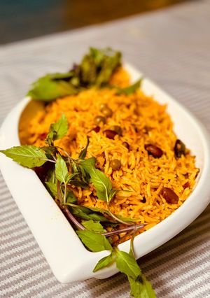 عکسی از دستور پلو مکزیکی