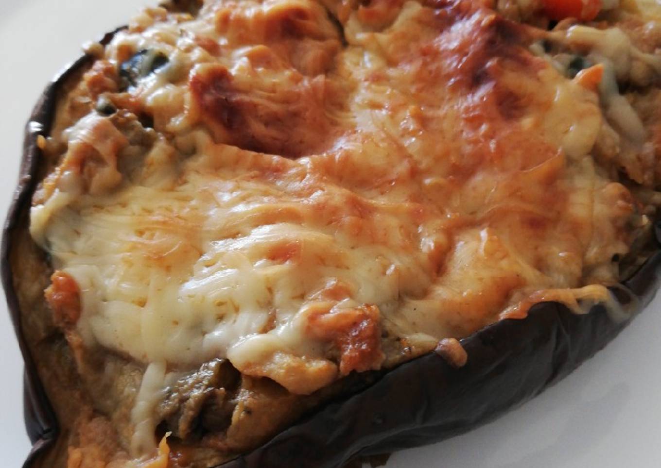 Berenjenas rellenas de carne picada