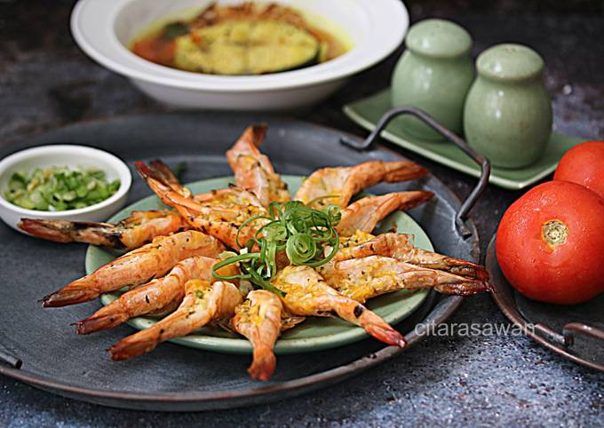 Resipi Udang Panggang Garlic Butter Oleh Kak Wan Cookpad