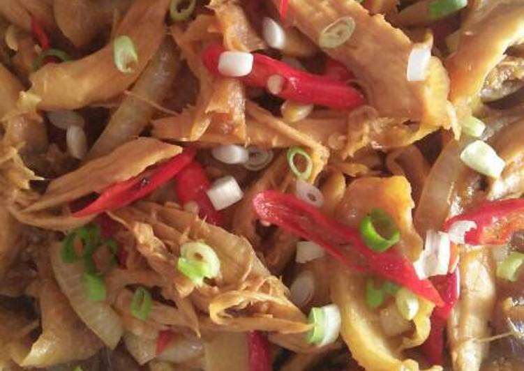 Ayam Suwir saos teriyaki