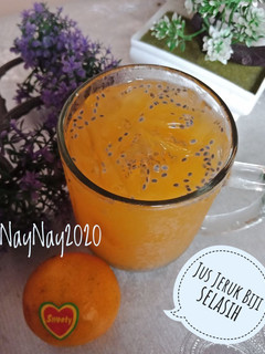 Foto resep Jus Jeruk Biji Selasih