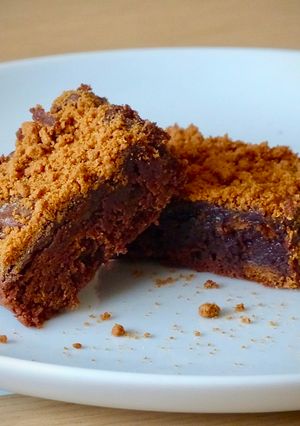 Une photo de Fondant chocolat - spéculoos
