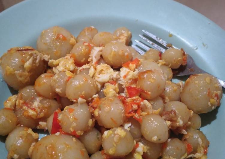 Resep masakan Cilok bumbu seblak | Bahan Membuat Cilok bumbu seblak Yang Enak Dan Mudah