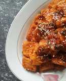 Đậu phụ om vừng cay