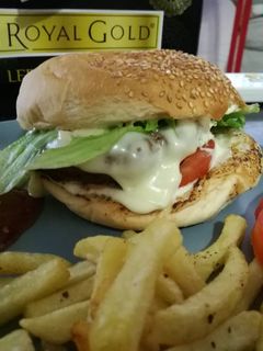 A picture of Homemade Burger.