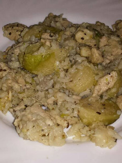 Kelbimbós kecskesajtos csirkemell recept fotója