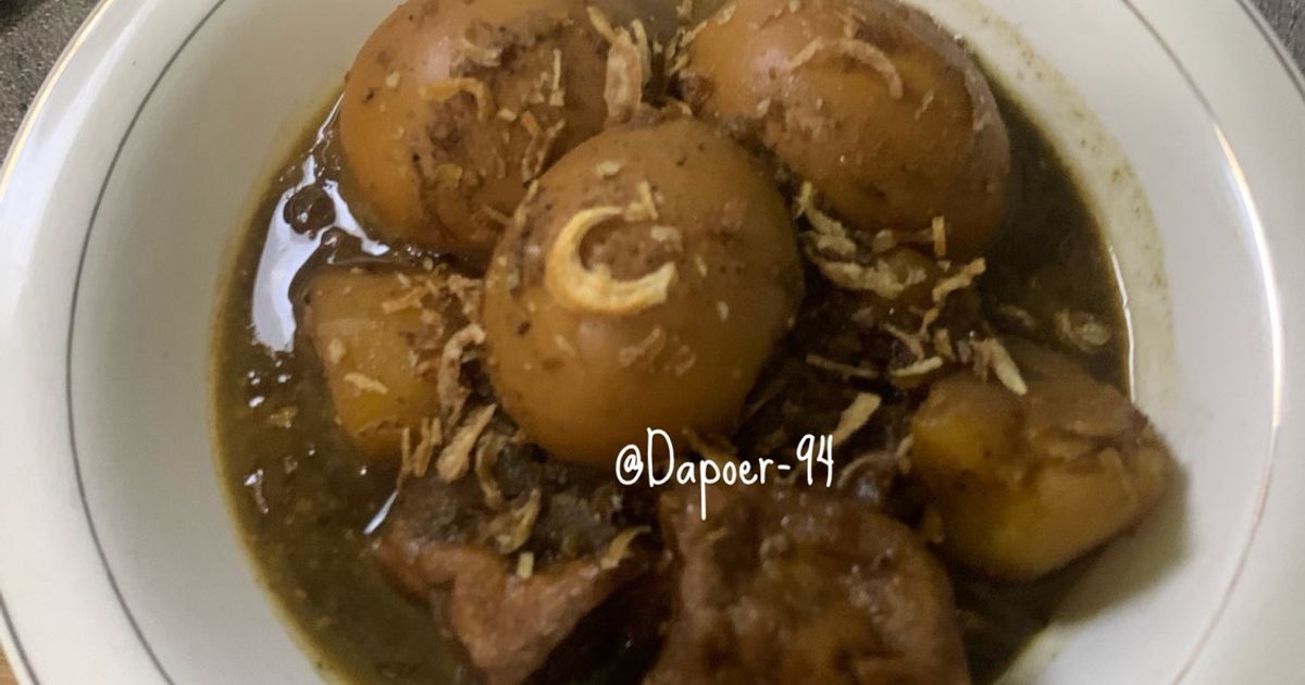 Semur khas Betawi |Telur dan Tahu