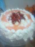 Postre mousse de fresa